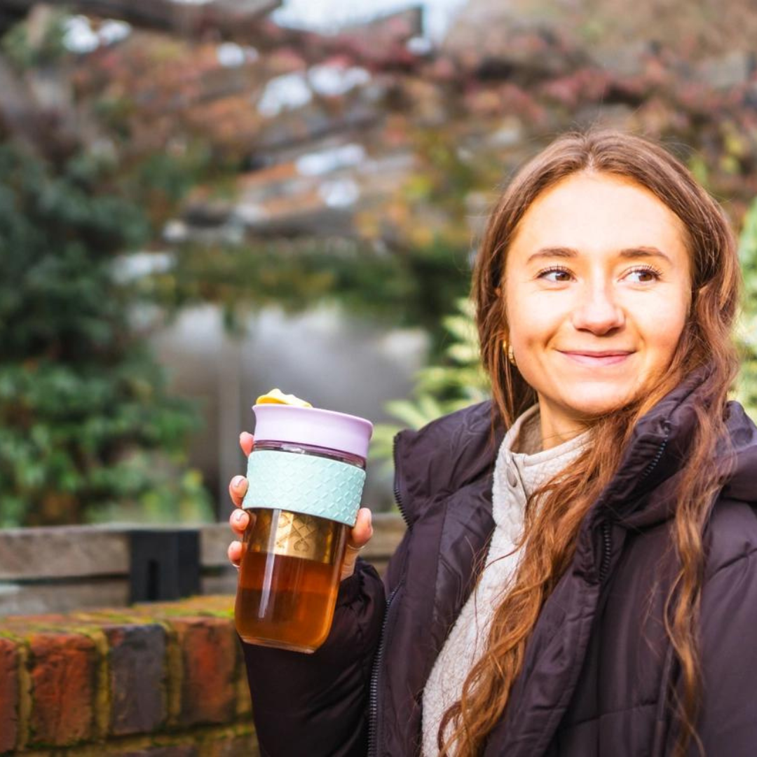 Loose Tea Travel Mug - Blue