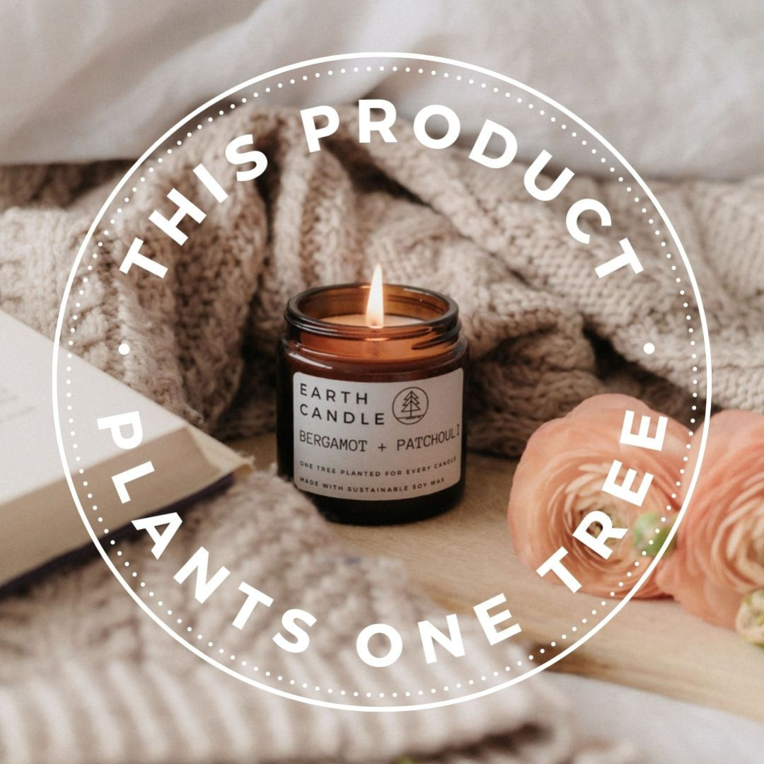 Soy Wax Eco Candle - Bergamot + Patchouli