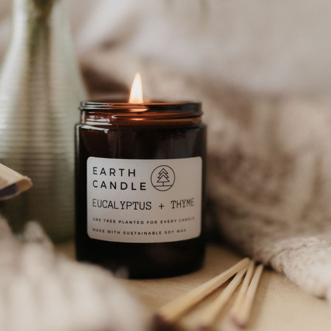 Soy Wax Eco Candle - Eucalyptus + Thyme