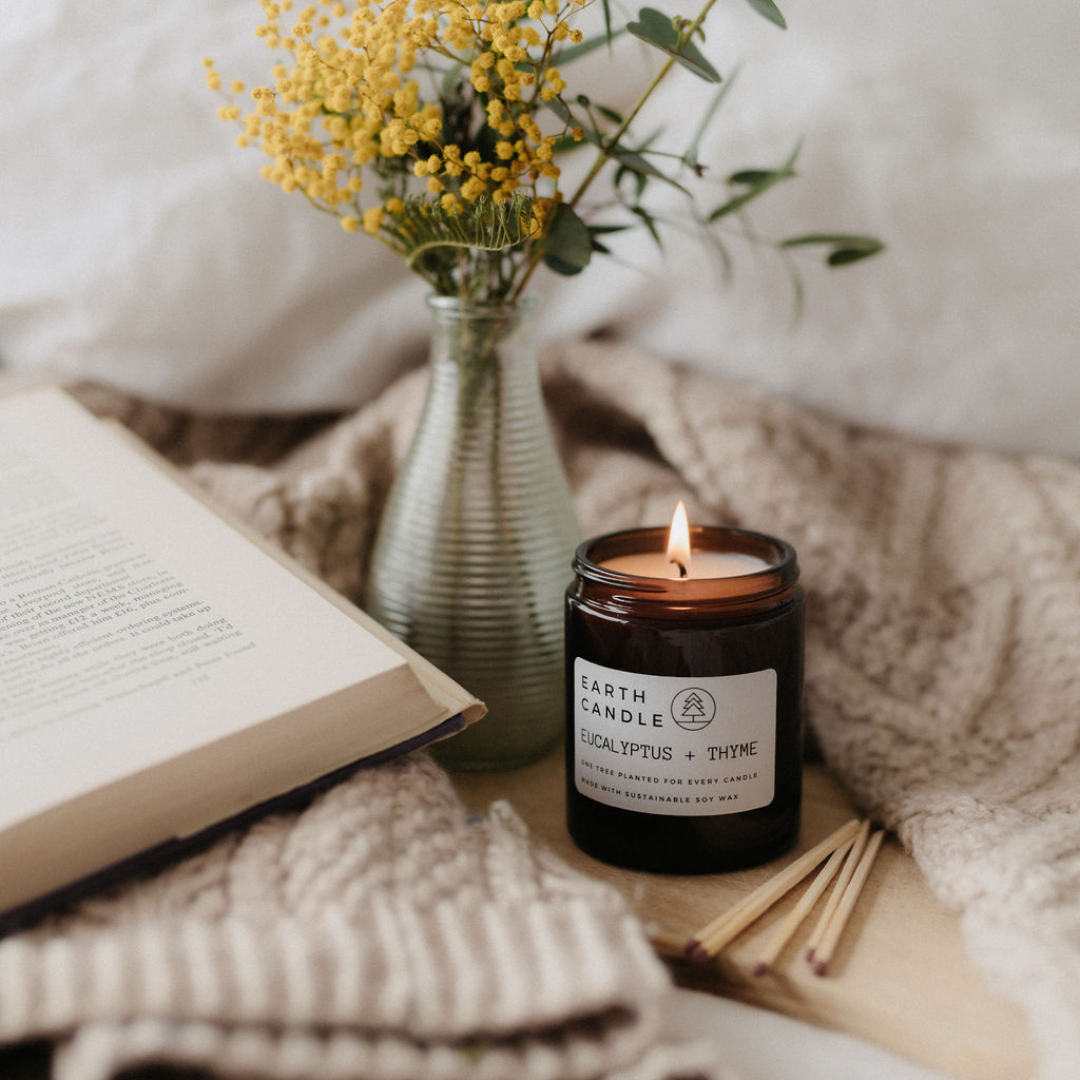 Soy Wax Eco Candle - Eucalyptus + Thyme