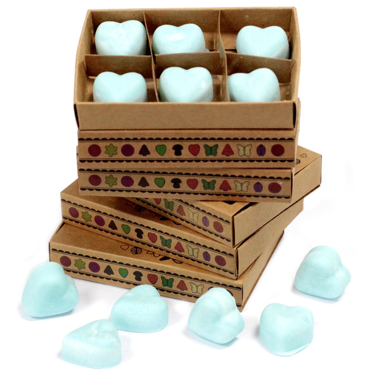 6x Heart Soy Wax Melts - Nagchampa