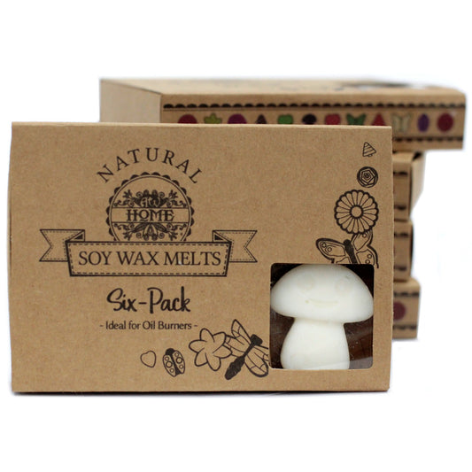 6x Mushroom Soy Wax Melts - White Musk