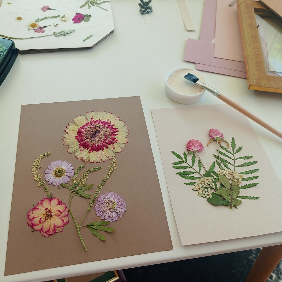 Pressed Flower Art - Floral Harmony