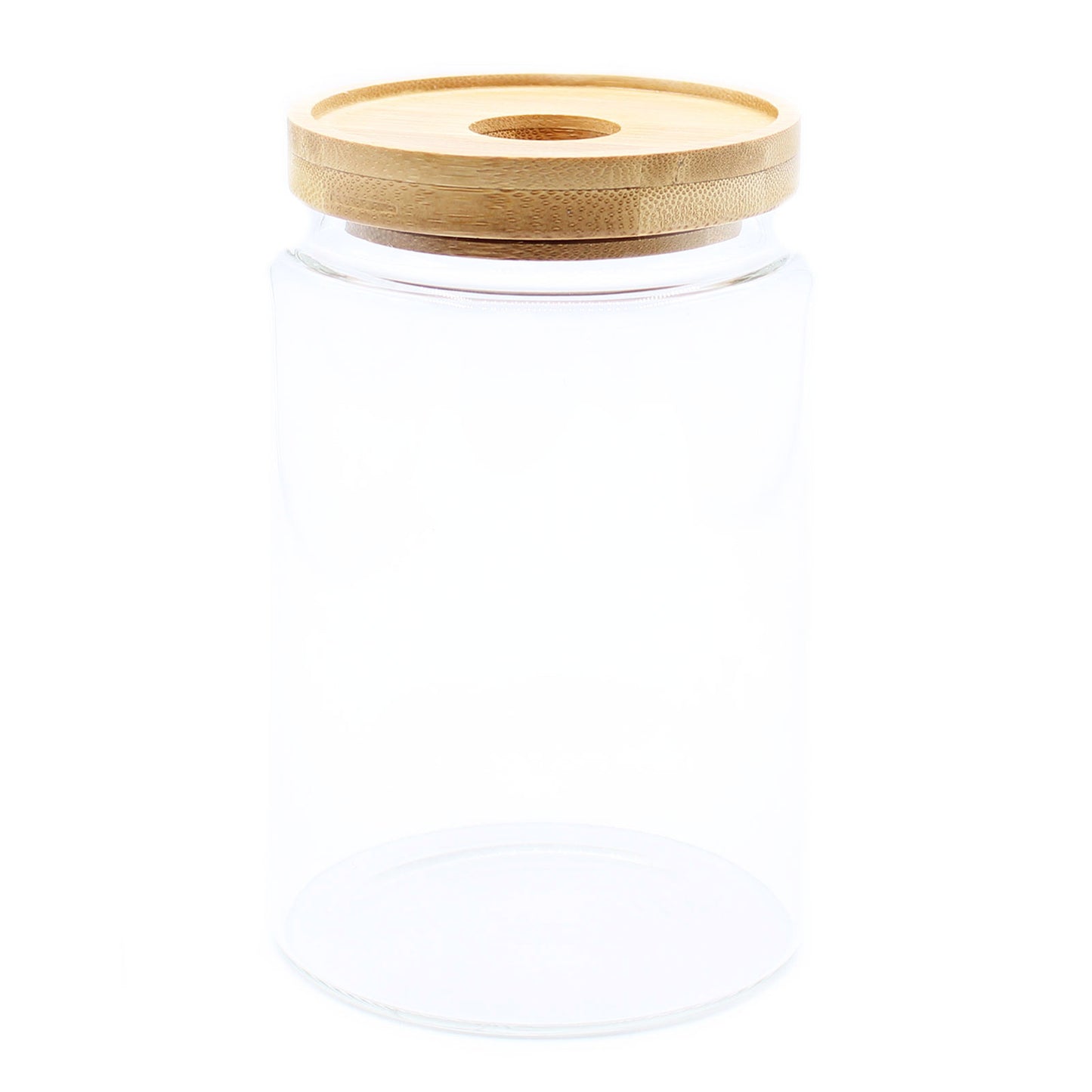 Loose Tea Storage- Bamboo Glass Jar (Medium)