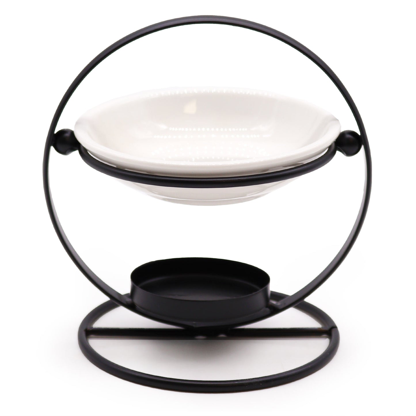 Oil & Wax Burner - Black Circle