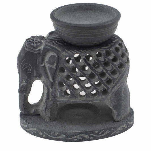 Soapstone Oil & Wax Burner - Elephant