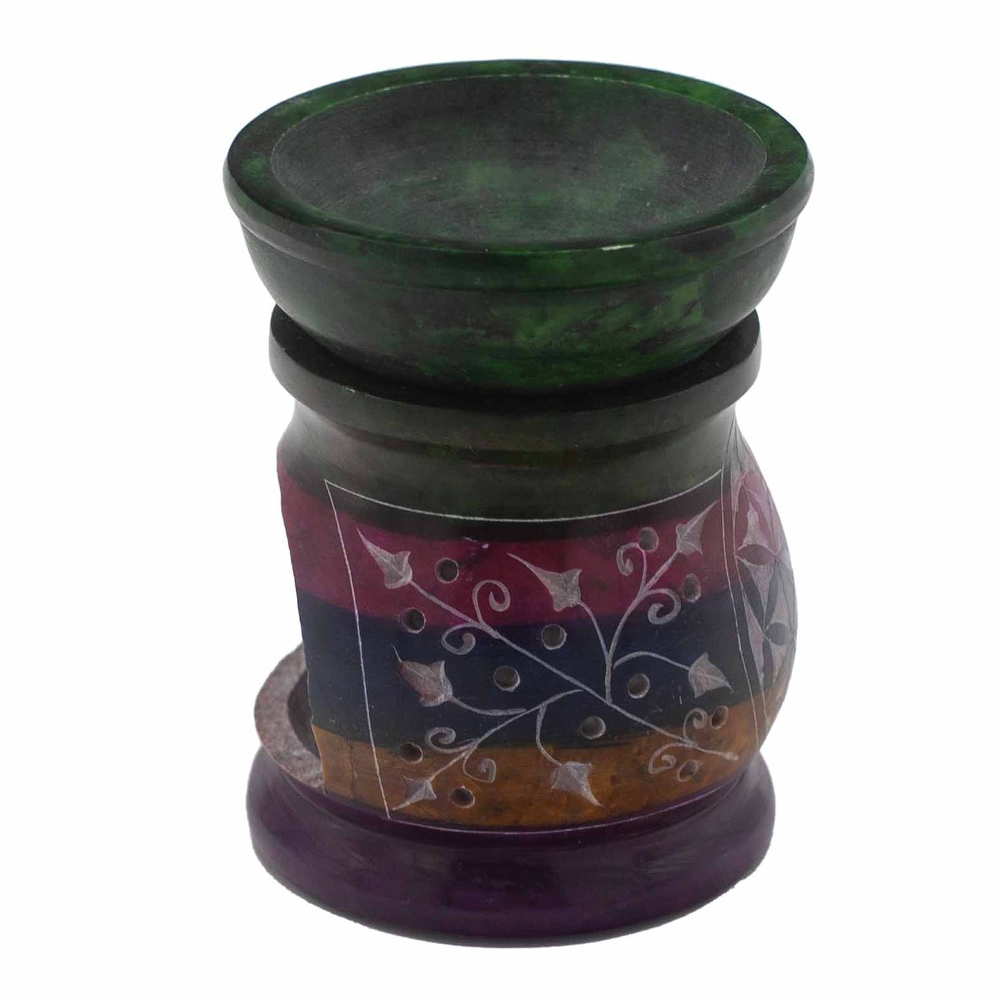 Soapstone Oil & Wax Burner - Flower of Life