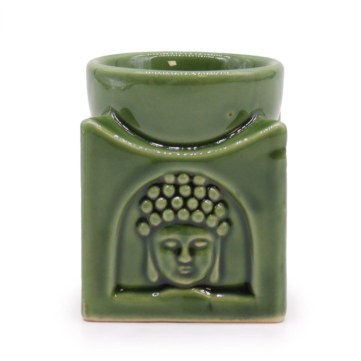 Oil and Wax Burner - Dark Jade Buddha