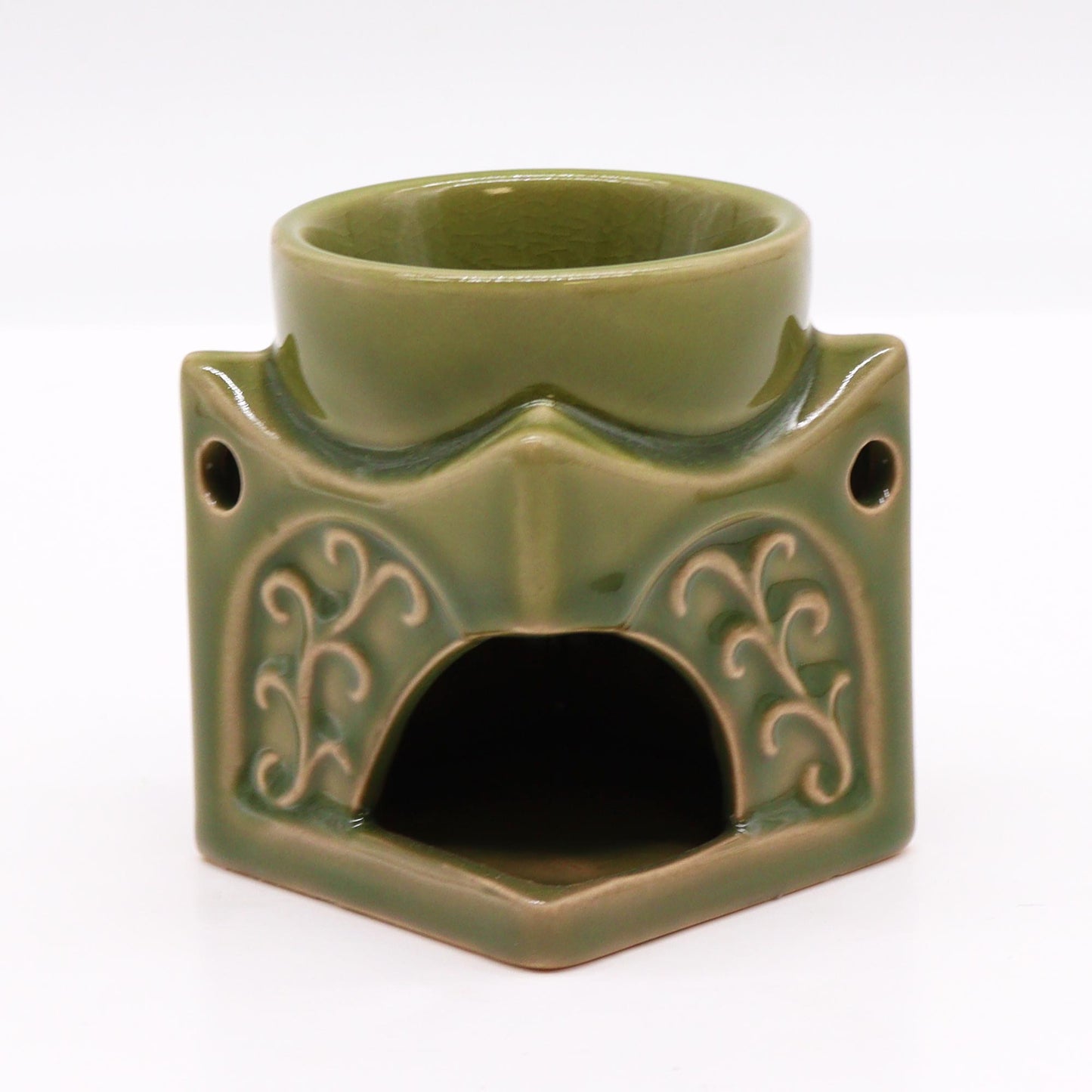 Oil and Wax Burner - Light Jade Buddha