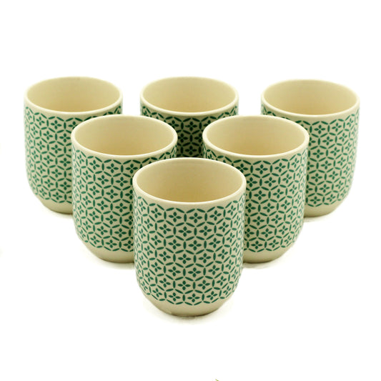 Herbal Teacups - Green Mosaic