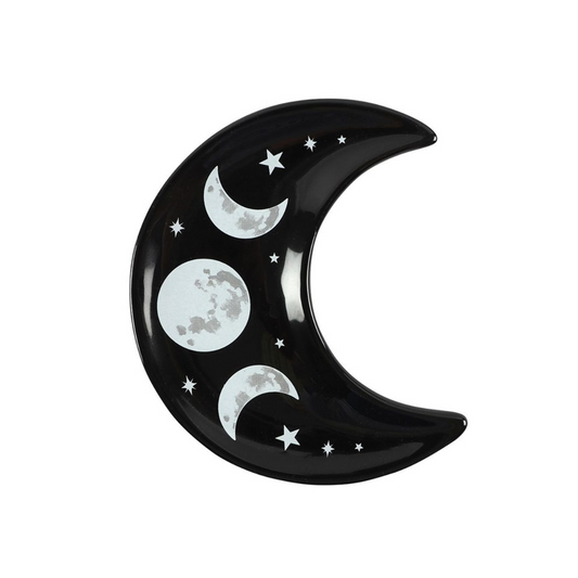 Jewellery Dish - Black Crescent Moon