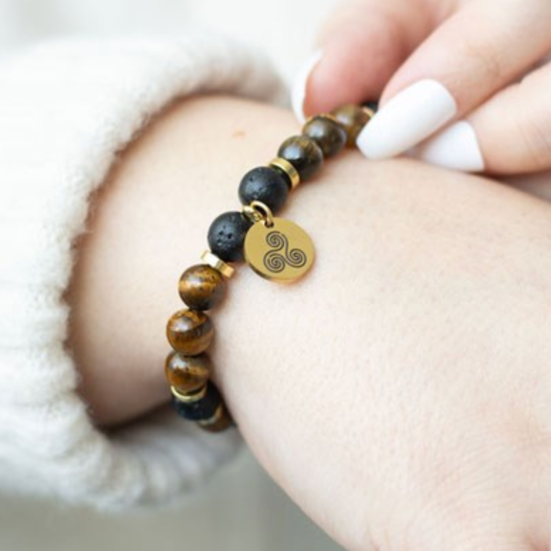 Tiger's Eye Crystal Essential Oil Bracelet - Confidence