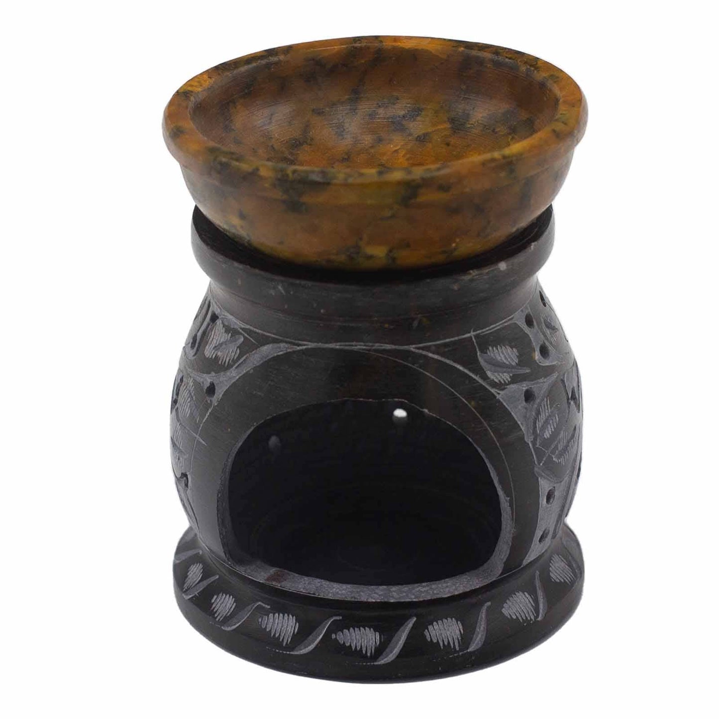 Soapstone Oil & Wax Burner - Mandala Flower