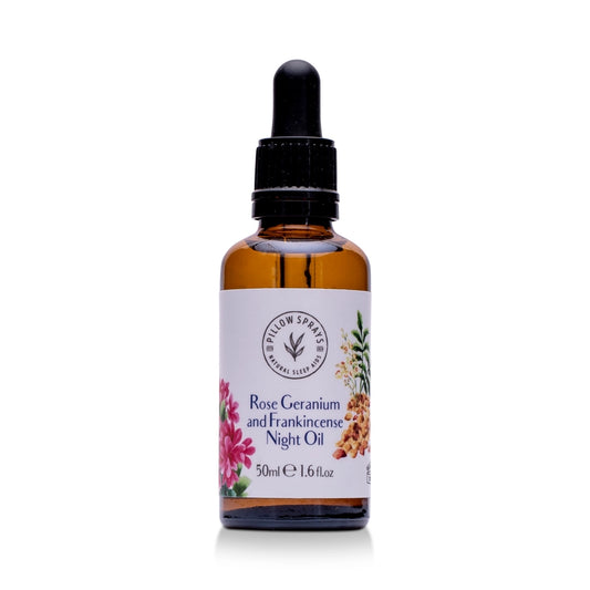 Organic Night Oil - Rose Geranium and Frankincense