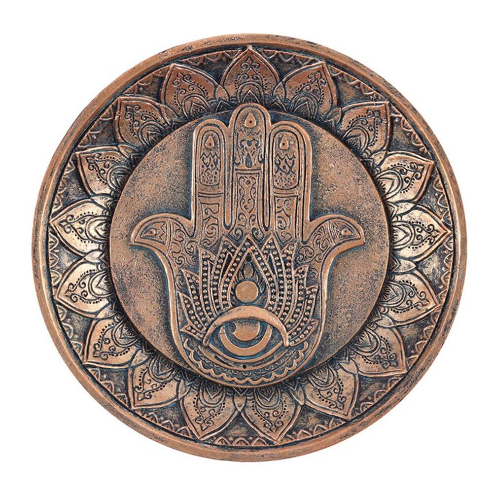 Incense Holder Plate - Hand of Hamsa