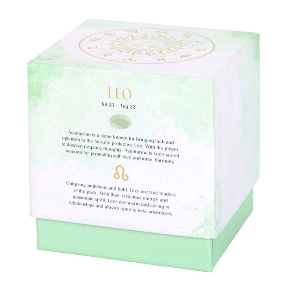 Leo Gemstone Zodiac Candle - Orange & Bergamot