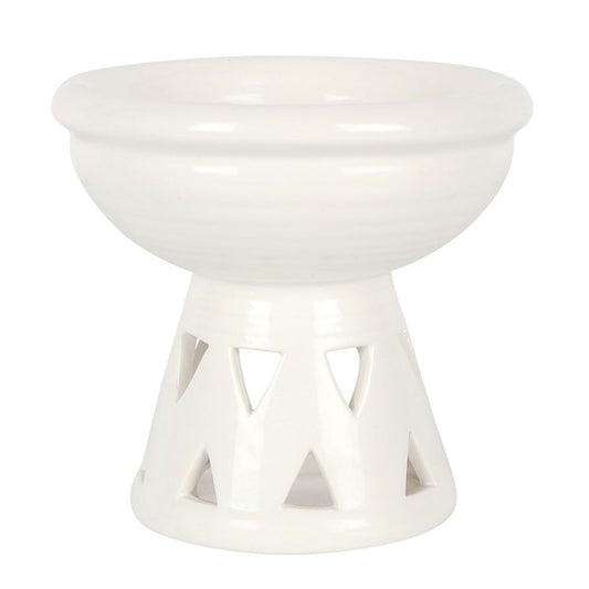 Oil and Wax Burner - Deep Off White Bowl