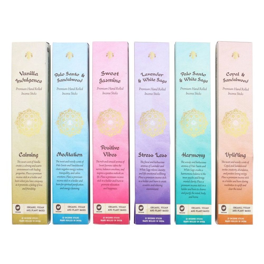 Organic Hand Rolled Incense Sticks Set