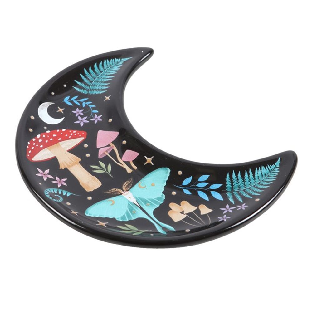 Jewellery Dish - Crescent Moon Dark Forest