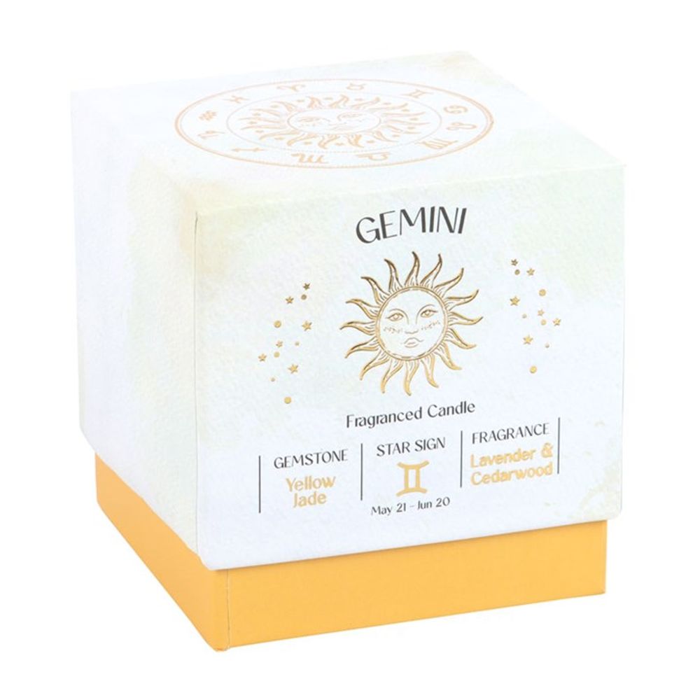 Gemini Gemstone Zodiac Candle - Lavender & Cedarwood