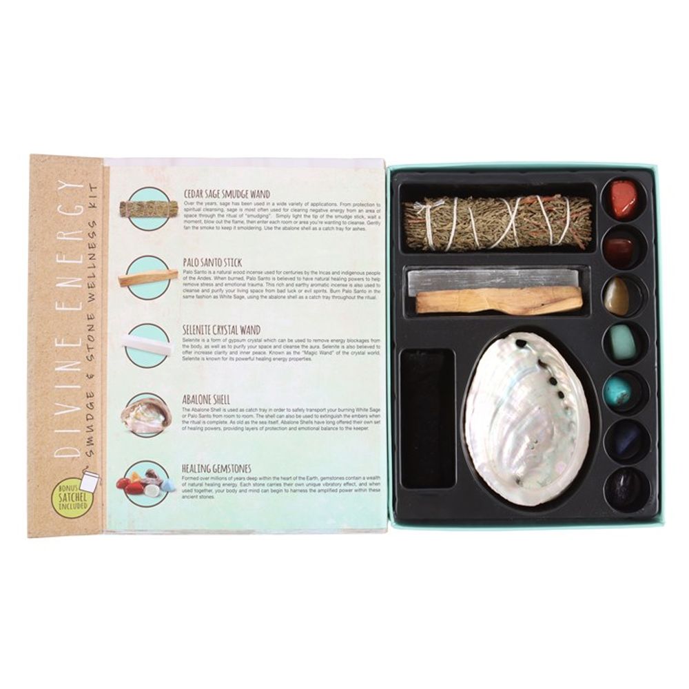 Divine Energy - Smudge and Stone Wellness Gift Set