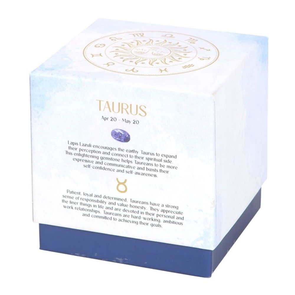 Taurus Gemstone Zodiac Candle - Amber & Vanilla