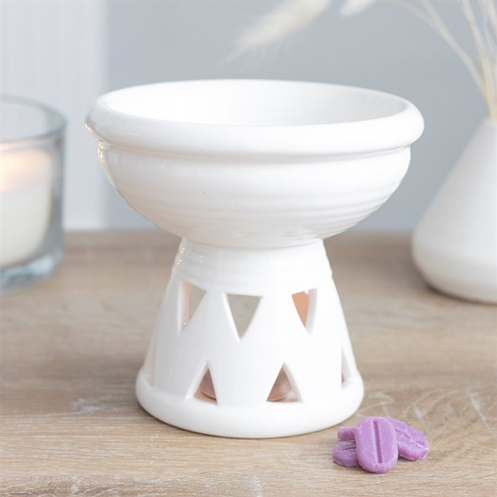 Oil and Wax Burner - Deep Off White Bowl