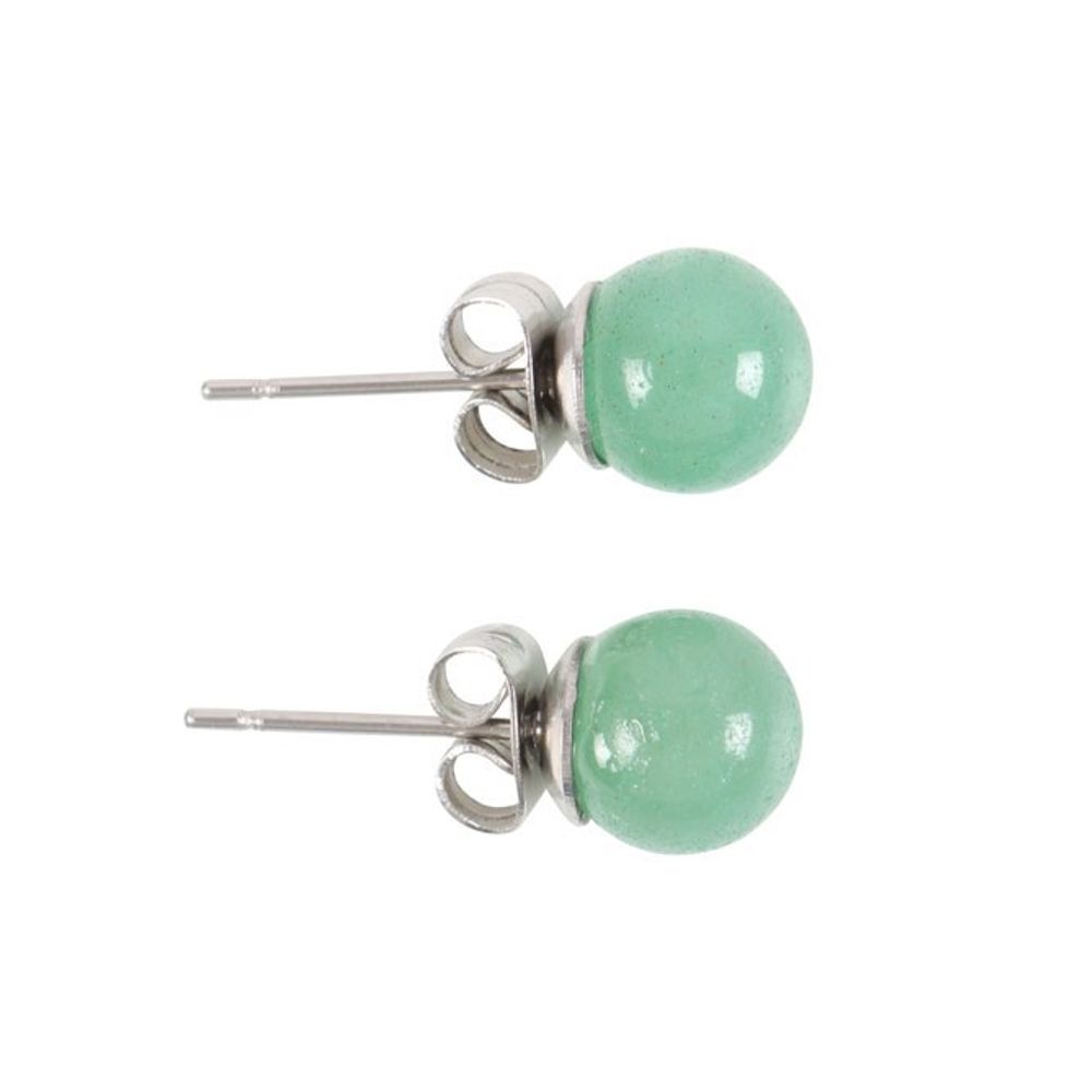 Semi Precious Crystal Earrings - Aventurine