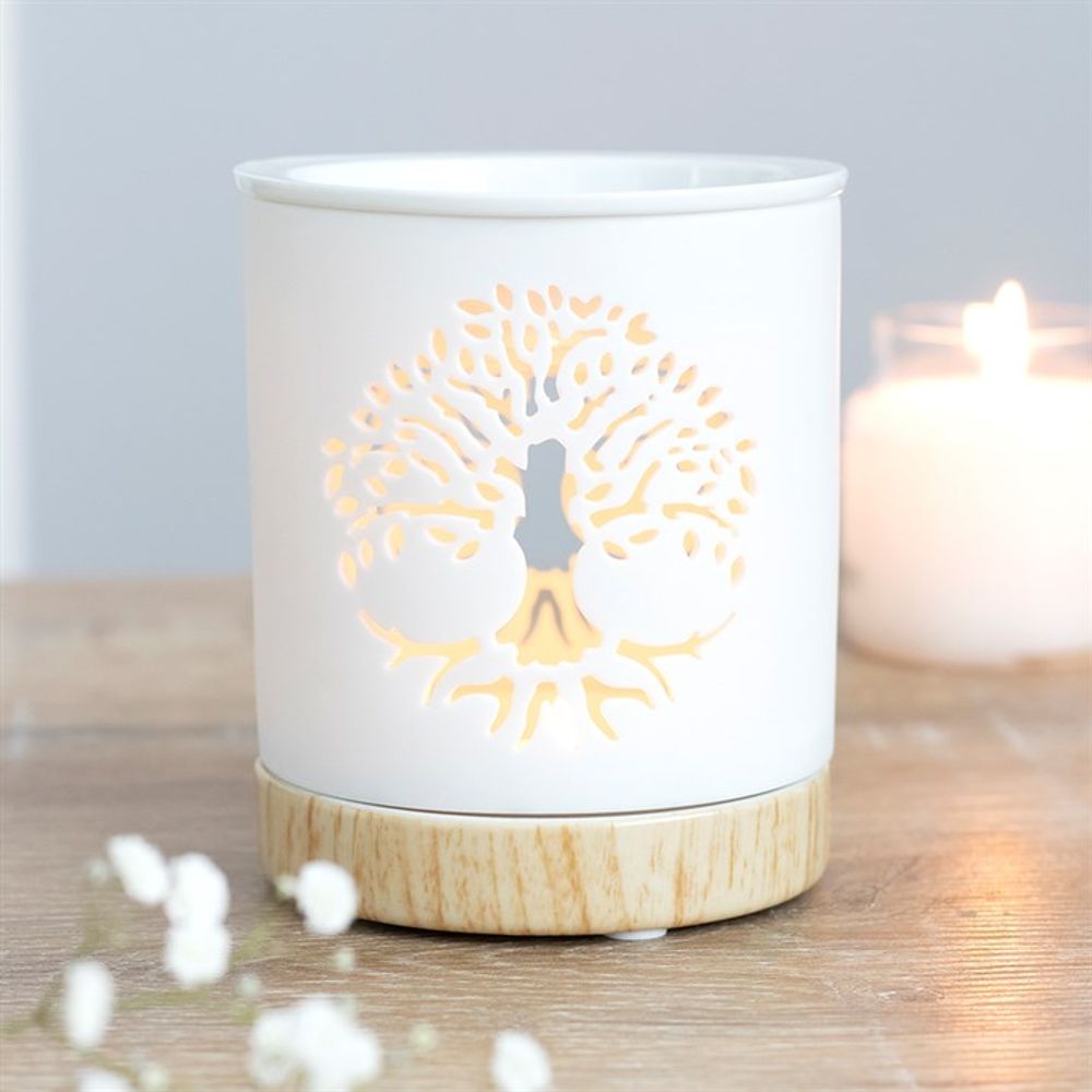 Oil and Wax Burner - White Tree of Life