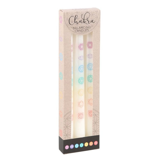 Chakra Balancing Taper Dinner Candles - (Set of 3)