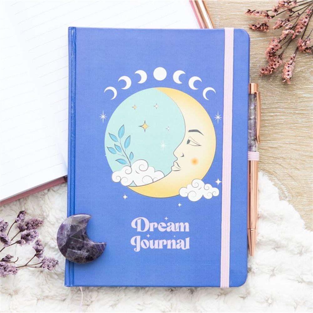 Dream Journal (The Moon) with Amethyst Pen