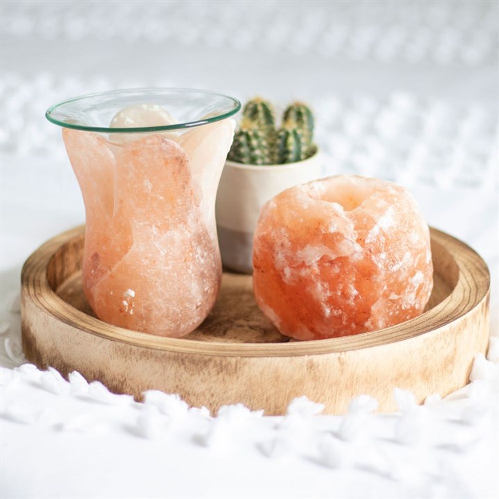 Oil and Wax Burner - Tulip Himalayan Salt