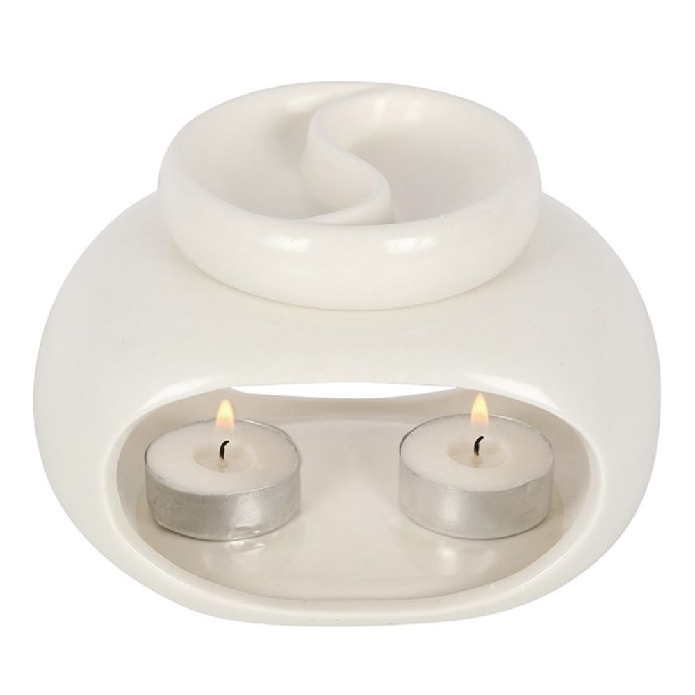 Oil and Wax Burner - Double Off White