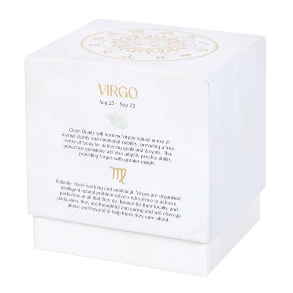 Virgo Gemstone Zodiac Candle - Sandalwood & Patchouli