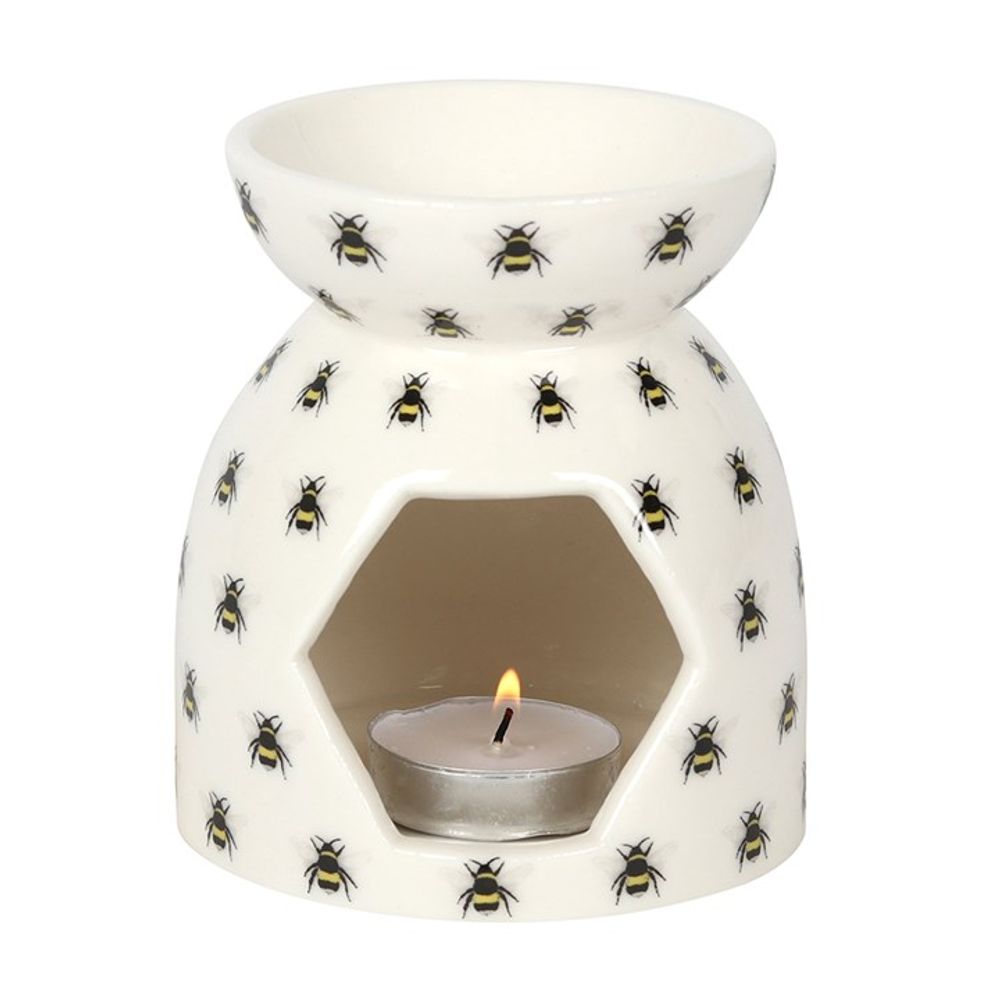 Oil and Wax Burner - All Over Bee Print