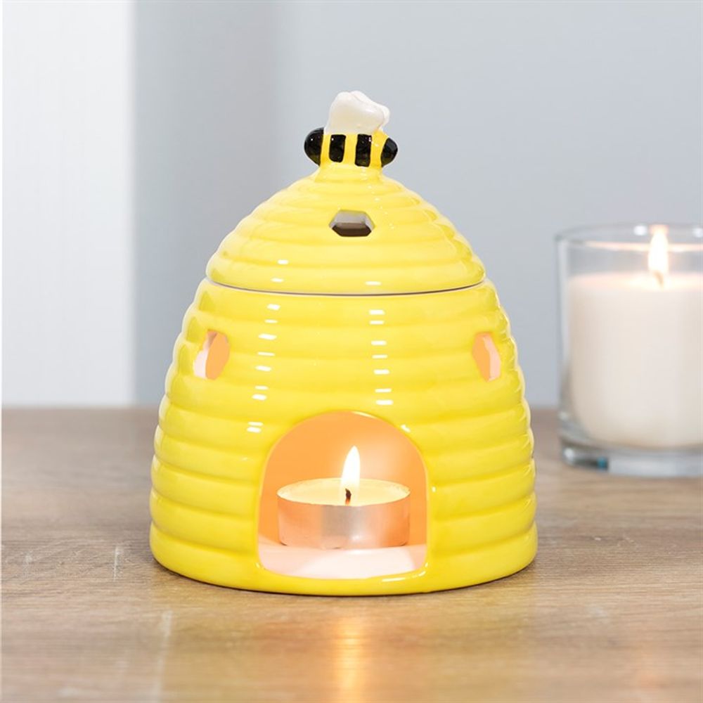 Oil and Wax Burner - Yellow Beehive