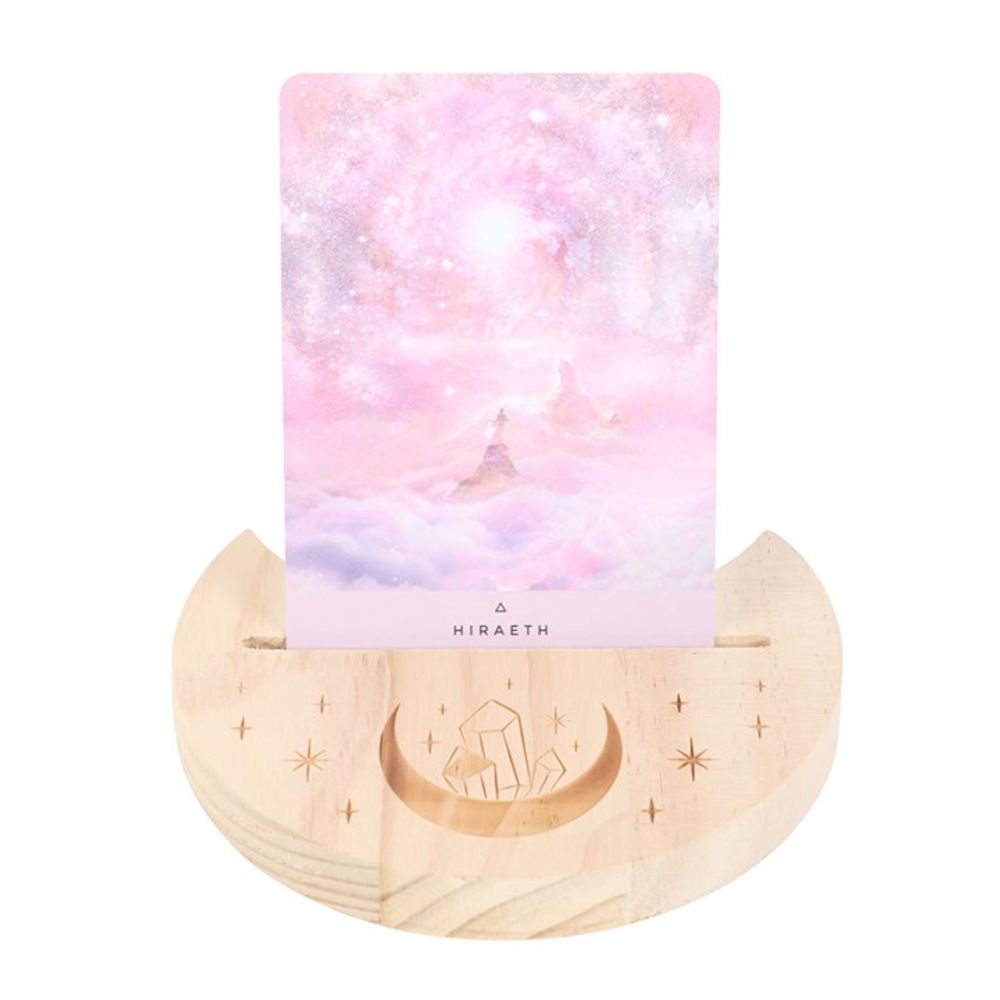 Tarot Card Stand - Crystal Crescent Moon