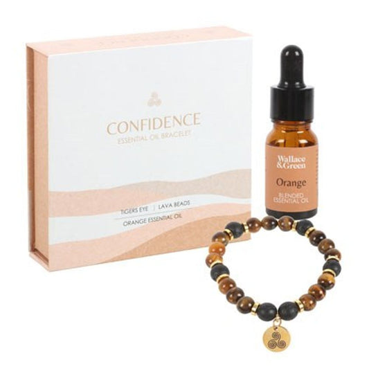 Tiger's Eye Crystal Essential Oil Bracelet - Confidence