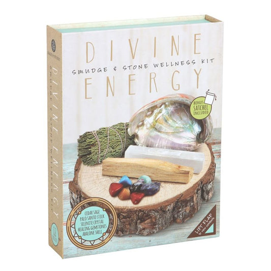 Divine Energy - Smudge and Stone Wellness Gift Set