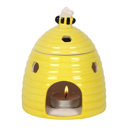 Oil and Wax Burner - Yellow Beehive