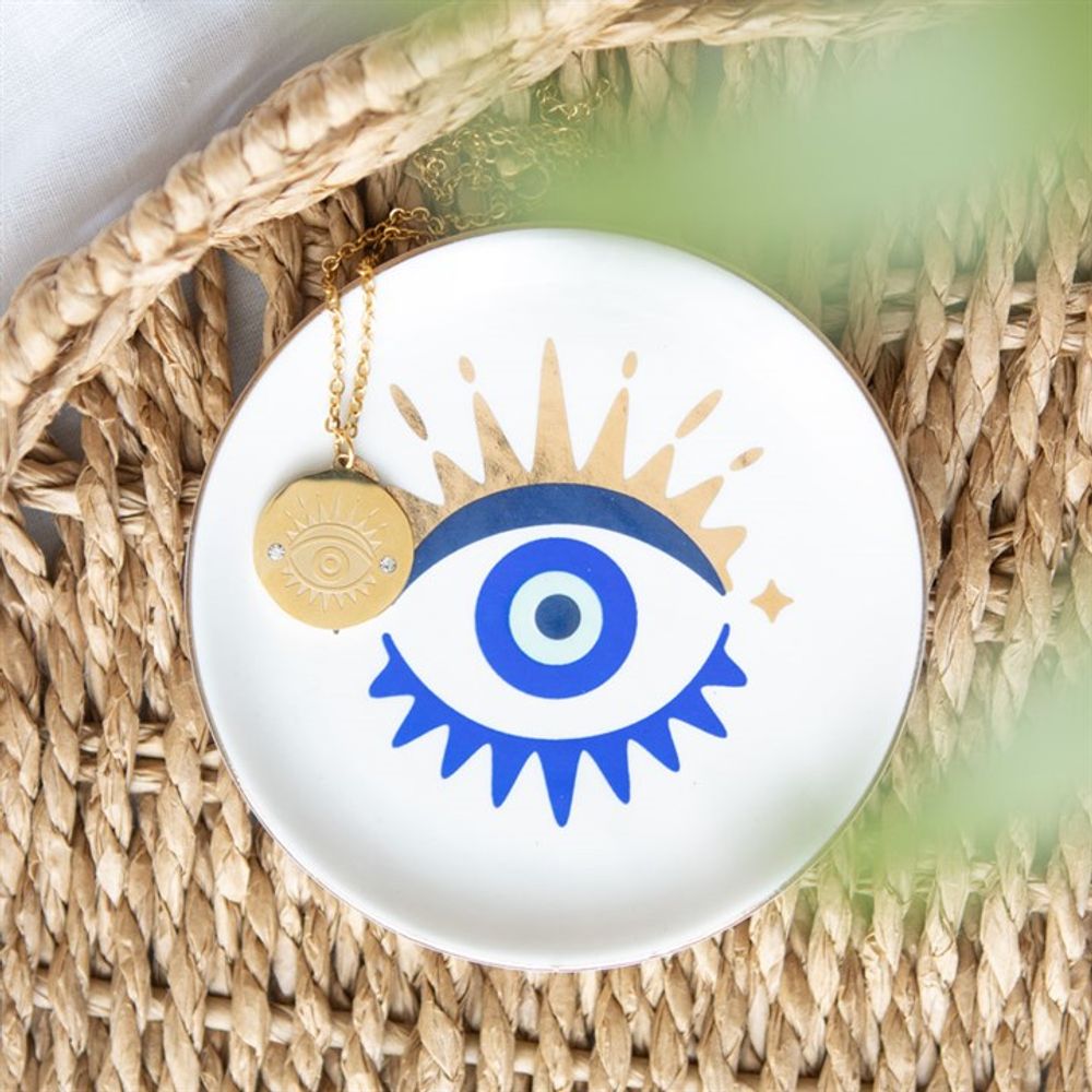 Necklace & Dish Gift Set - All Seeing Eye