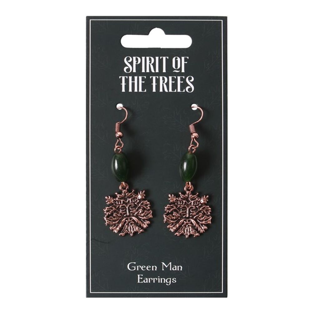 Earrings - Green Man