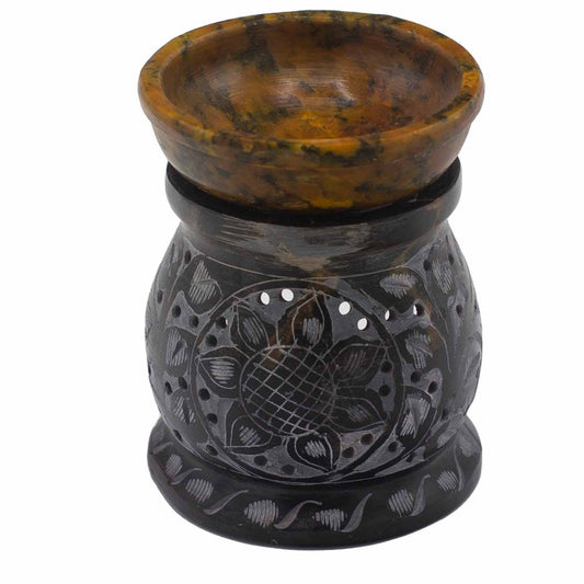 Soapstone Oil & Wax Burner - Mandala Flower