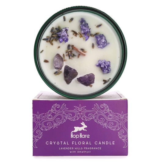 Hop Hare Crystal Floral Candle - The Moon