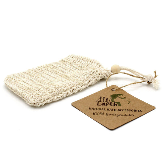 Natural Soap Bag - Washed Jute